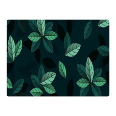 Plant Leaves Double Sided Flano Blanket (mini)  by artworkshop