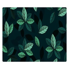 Plant Leaves Double Sided Flano Blanket (small)  by artworkshop