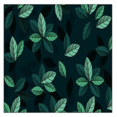 Plant Leaves Square Satin Scarf (36  X 36 )