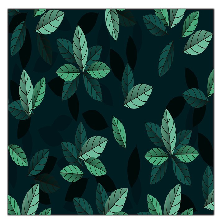 Plant Leaves Square Satin Scarf (36  x 36 )