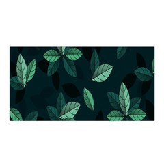 Plant Leaves Satin Wrap 35  X 70  by artworkshop