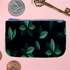 Plant Leaves Large Coin Purse by artworkshop