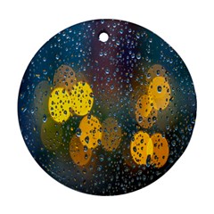 Raindrops Water Ornament (round)