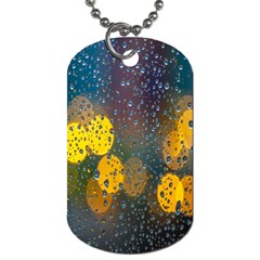 Raindrops Water Dog Tag (one Side) by artworkshop