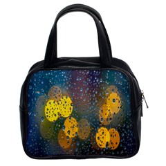 Raindrops Water Classic Handbag (two Sides) by artworkshop