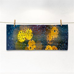 Raindrops Water Hand Towel by artworkshop