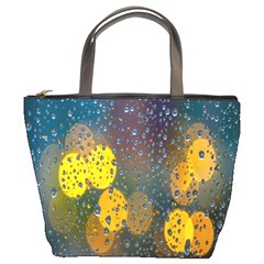 Raindrops Water Bucket Bag by artworkshop