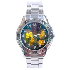 Raindrops Water Stainless Steel Analogue Watch by artworkshop