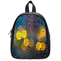 Raindrops Water School Bag (small) by artworkshop