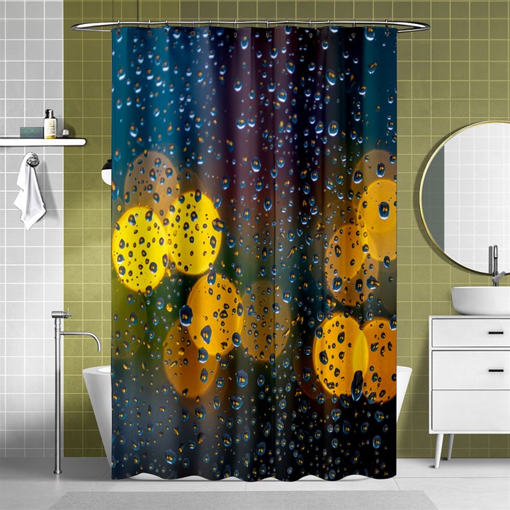 Raindrops Water Shower Curtain 48  x 72  (Small) 