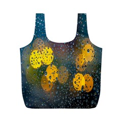 Raindrops Water Full Print Recycle Bag (m) by artworkshop