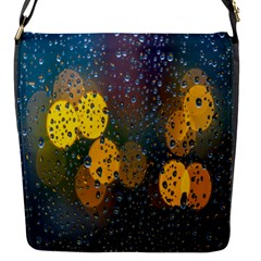 Raindrops Water Flap Closure Messenger Bag (s) by artworkshop