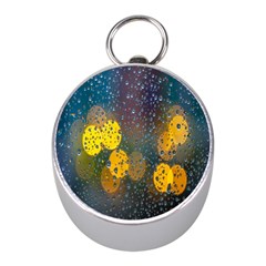 Raindrops Water Mini Silver Compasses by artworkshop