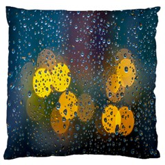 Raindrops Water Standard Flano Cushion Case (one Side) by artworkshop