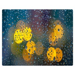 Raindrops Water Double Sided Flano Blanket (medium)  by artworkshop