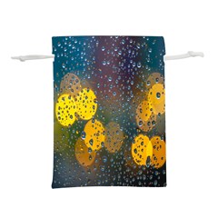 Raindrops Water Lightweight Drawstring Pouch (s) by artworkshop