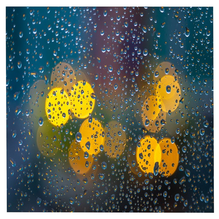 Raindrops Water Wooden Puzzle Square