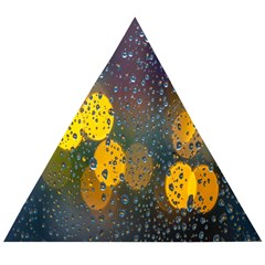 Raindrops Water Wooden Puzzle Triangle by artworkshop