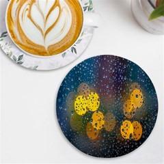 Raindrops Water Uv Print Round Tile Coaster