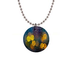 Raindrops Water 1  Button Necklace by artworkshop