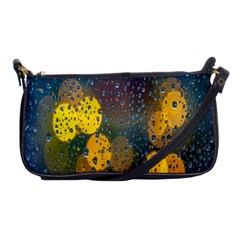 Raindrops Water Shoulder Clutch Bag by artworkshop