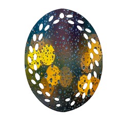 Raindrops Water Ornament (oval Filigree)