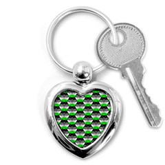 Hackers Town Void Mantis Hexagon Agender Agender Info Pride Flag Key Chain (heart) by WetdryvacsLair