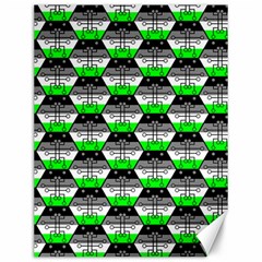 Hackers Town Void Mantis Hexagon Agender Agender Info Pride Flag Canvas 12  X 16  by WetdryvacsLair