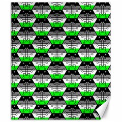 Hackers Town Void Mantis Hexagon Agender Agender Info Pride Flag Canvas 20  X 24  by WetdryvacsLair