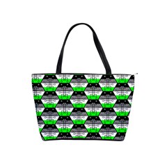 Hackers Town Void Mantis Hexagon Agender Agender Info Pride Flag Classic Shoulder Handbag by WetdryvacsLair