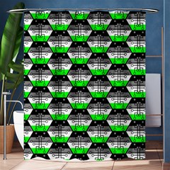 Hackers Town Void Mantis Hexagon Agender Agender Info Pride Flag Shower Curtain 60  X 72  (medium)  by WetdryvacsLair