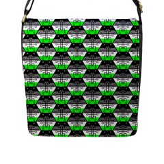 Hackers Town Void Mantis Hexagon Agender Agender Info Pride Flag Flap Closure Messenger Bag (l) by WetdryvacsLair