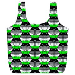 Hackers Town Void Mantis Hexagon Agender Agender Info Pride Flag Full Print Recycle Bag (xl) by WetdryvacsLair