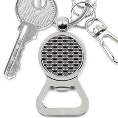 Hackers Town Void Mantis Hexagon Agender Nine 9 Stripe Pride Flag Bottle Opener Key Chain by WetdryvacsLair