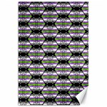 Hackers Town Void Mantis Hexagon Agender Nine 9 Stripe Pride Flag Canvas 20  x 30  19.62 x28.9  Canvas - 1