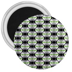 Hackers Town Void Mantis Hexagon Agender Pride Flag 3  Magnets by WetdryvacsLair