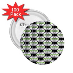 Hackers Town Void Mantis Hexagon Agender Pride Flag 2 25  Buttons (100 Pack)  by WetdryvacsLair