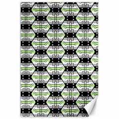 Hackers Town Void Mantis Hexagon Agender Pride Flag Canvas 20  X 30  by WetdryvacsLair