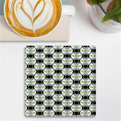 Hackers Town Void Mantis Hexagon Agender Pride Flag Uv Print Square Tile Coaster  by WetdryvacsLair