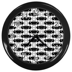 Hackers Town Void Mantis Hexagon Agender Rumpus Parable 2 Pride Flag Wall Clock (black) by WetdryvacsLair