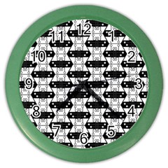 Hackers Town Void Mantis Hexagon Agender Rumpus Parable 2 Pride Flag Color Wall Clock by WetdryvacsLair