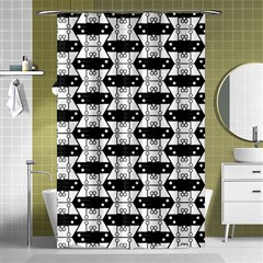 Hackers Town Void Mantis Hexagon Agender Rumpus Parable 2 Pride Flag Shower Curtain 48  X 72  (small)  by WetdryvacsLair