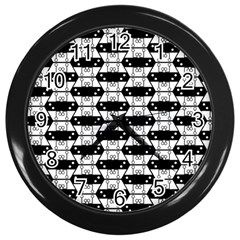 Hackers Town Void Mantis Hexagon Agender Rumpus Parable Pride Flag Wall Clock (black) by WetdryvacsLair