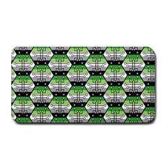 Hackers Town Void Mantis Hexagon Aromantic Pride Flag Medium Bar Mats by WetdryvacsLair