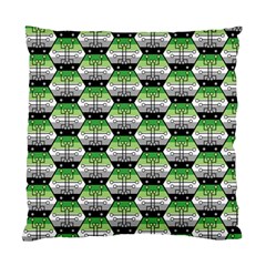 Hackers Town Void Mantis Hexagon Aromantic Pride Flag Standard Cushion Case (one Side) by WetdryvacsLair