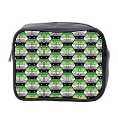 Hackers Town Void Mantis Hexagon Aromantic Pride Flag Mini Toiletries Bag (two Sides) by WetdryvacsLair