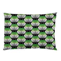 Hackers Town Void Mantis Hexagon Aromantic Pride Flag Pillow Case (two Sides) by WetdryvacsLair