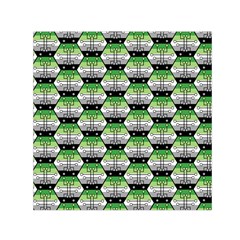 Hackers Town Void Mantis Hexagon Aromantic Pride Flag Square Satin Scarf (30  X 30 ) by WetdryvacsLair