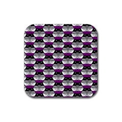 Hackers Town Void Mantis Hexagon Asexual Ace Pride Flag Rubber Coaster (square) by WetdryvacsLair