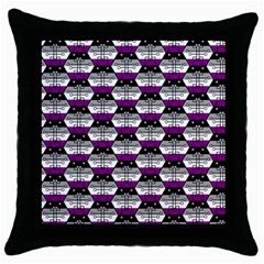 Hackers Town Void Mantis Hexagon Asexual Ace Pride Flag Throw Pillow Case (black)